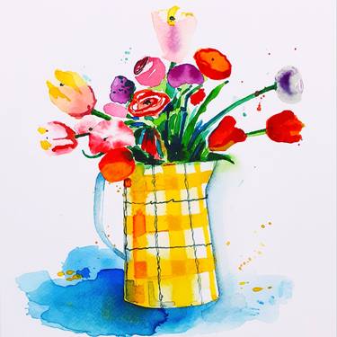 Original Expressionism Floral Paintings by Kenneth McClymont