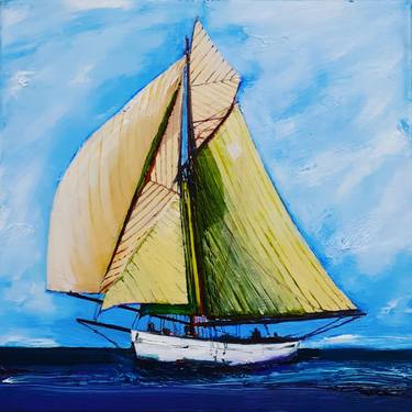 Original Fine Art Boat Paintings by Kenneth McClymont