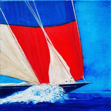 Print of Fine Art Yacht Paintings by Kenneth McClymont