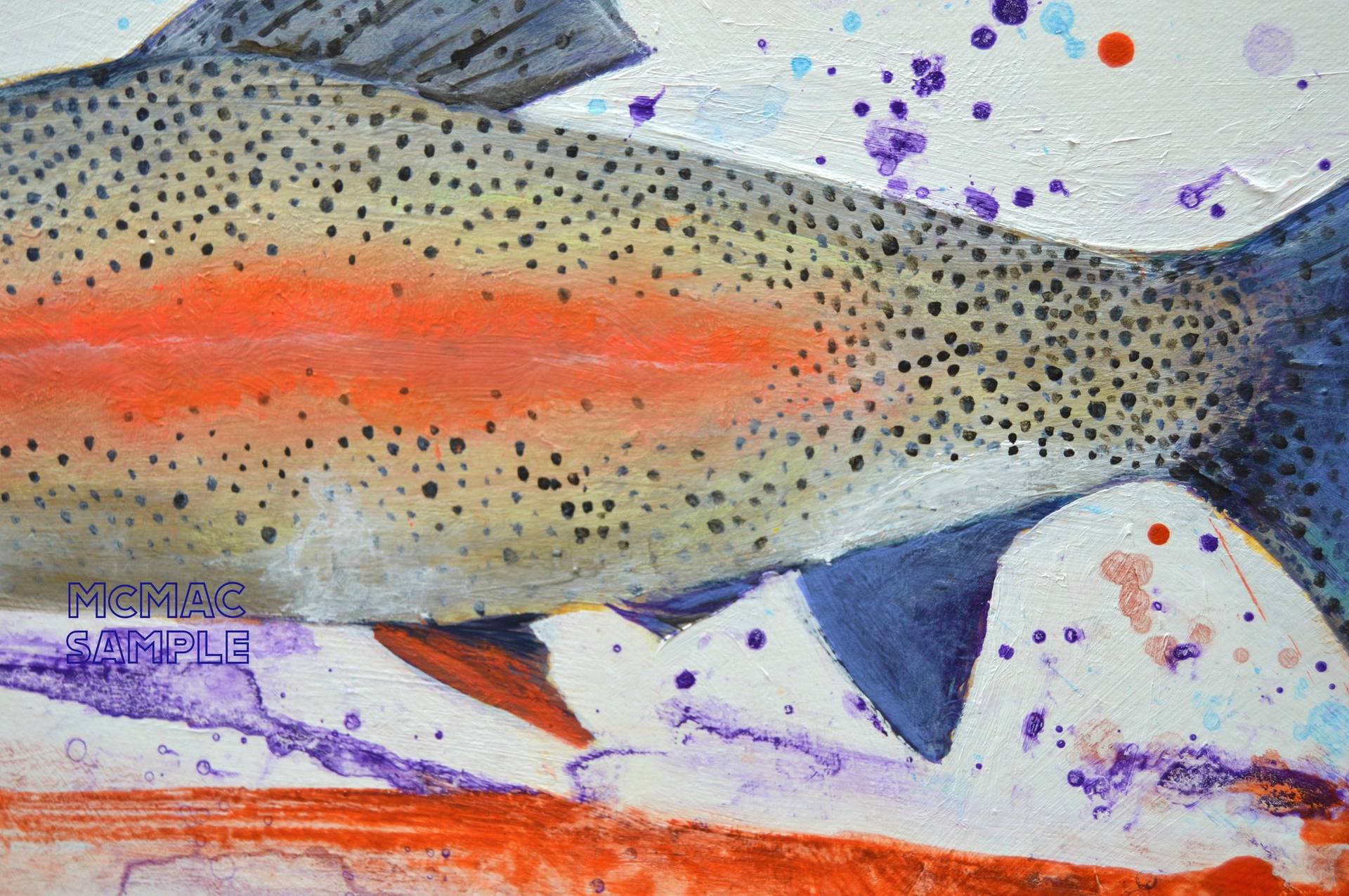  Trout Fishing Art, Pastel & Watercolor Fish Painting