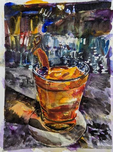 Print of Abstract Expressionism Food & Drink Paintings by Nicole Barlow