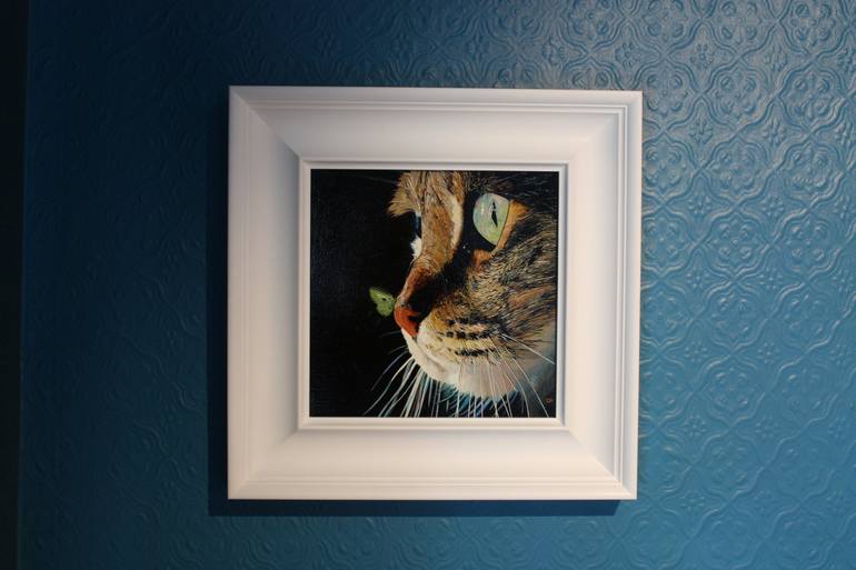 Original Cats Painting by Carl Hawthorn