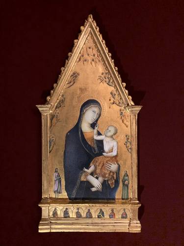 Madonna and Child with Saints and Angels Copy of Sacred Art Icon thumb