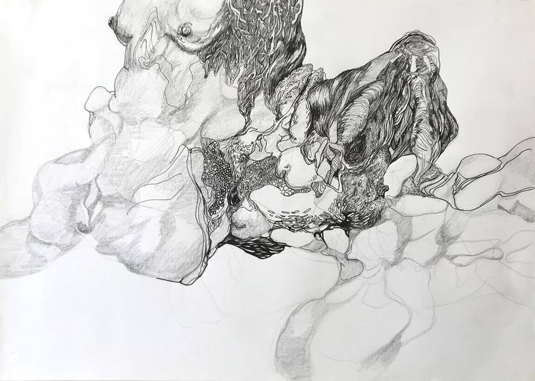 Original Abstract Drawing by Matthijs Waardenburg