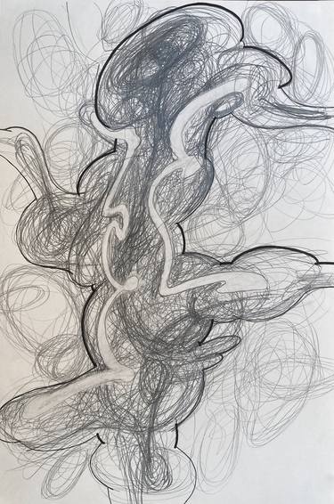 Original Abstract Expressionism Abstract Drawings by Matthijs Waardenburg