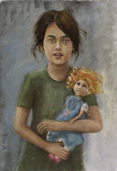 Original Realism Children Paintings by Irina Krasnykh