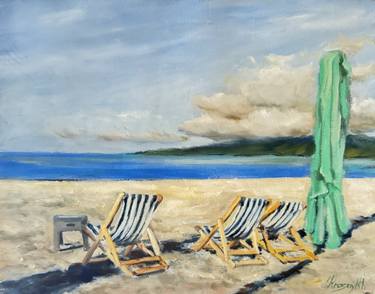 Original Realism Beach Paintings by Irina Krasnykh