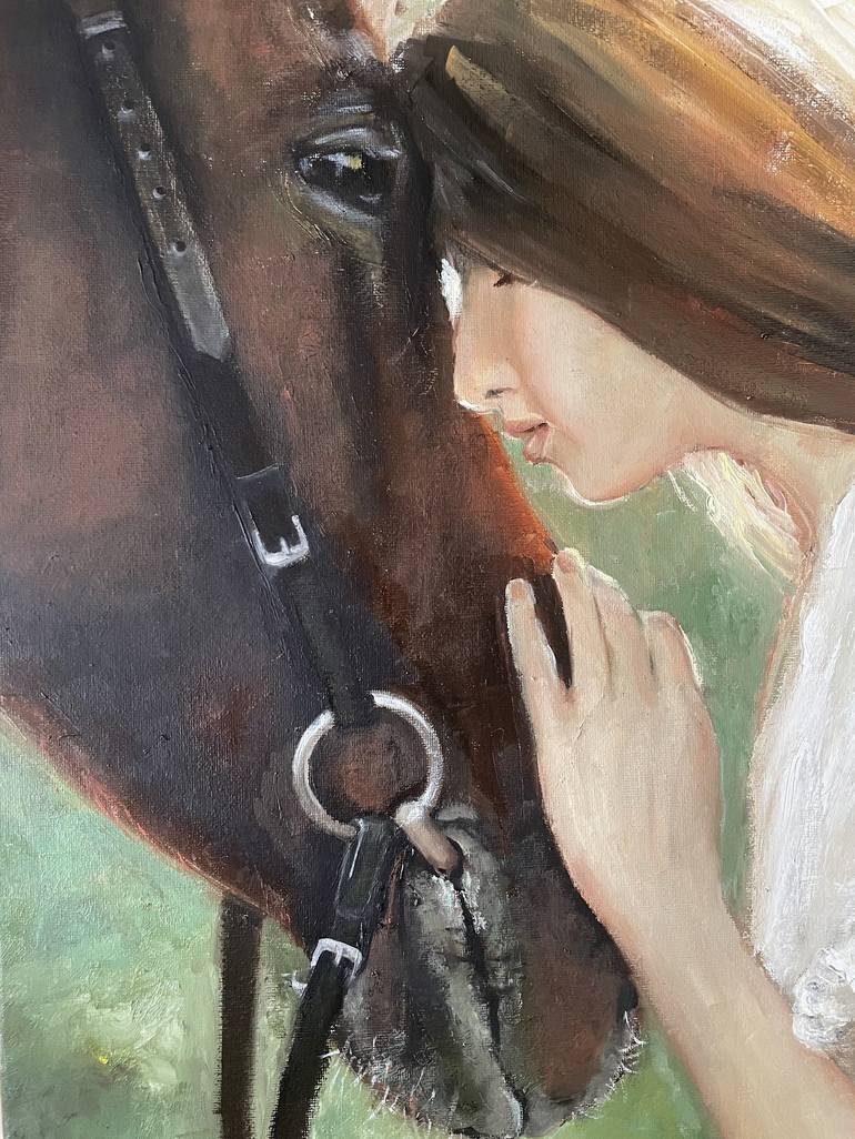 Original Realism Horse Painting by Irina Krasnykh