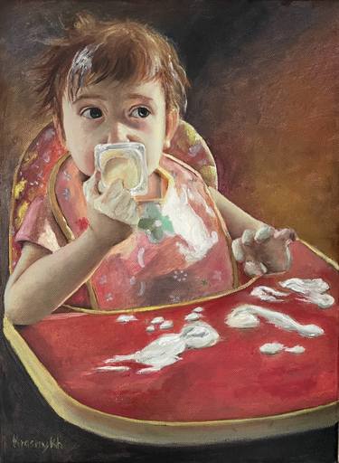 Print of Realism Children Paintings by Irina Krasnykh