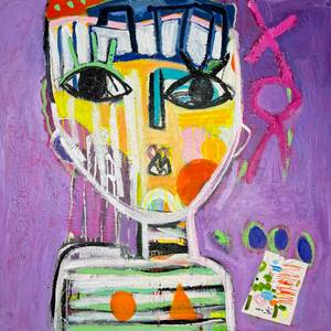 Kiss Me You Fool - Aleea Jaques - Original Abstract Painting
