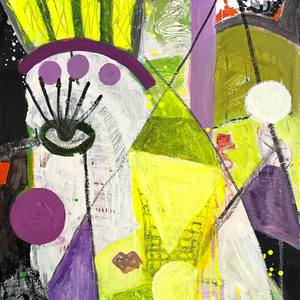 The Joker - Aleea Jaques, Original Abstract Portrait Painting