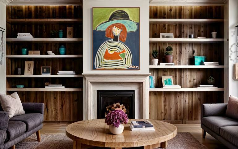 Original Abstract People Painting by Aleea Jaques