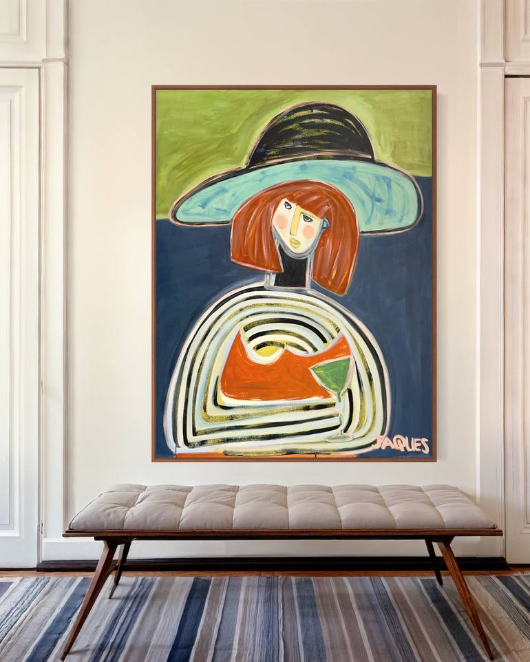 Original Abstract People Painting by Aleea Jaques