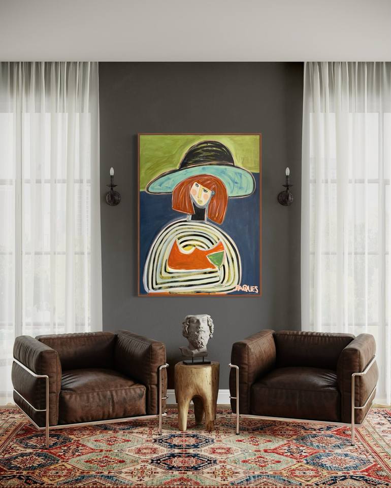 Original Abstract People Painting by Aleea Jaques