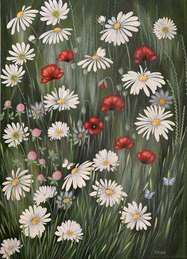 Print of Impressionism Floral Paintings by Natalia Stineli
