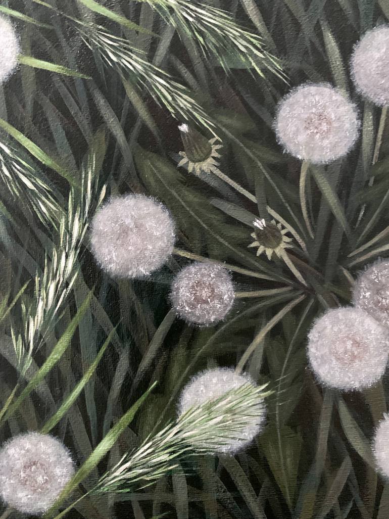 Original Abstract Floral Painting by Natalia Stineli