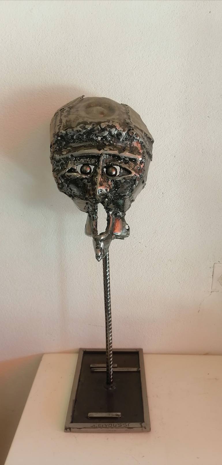 Original Art Nouveau People Sculpture by Abdelhaq Elyoussi