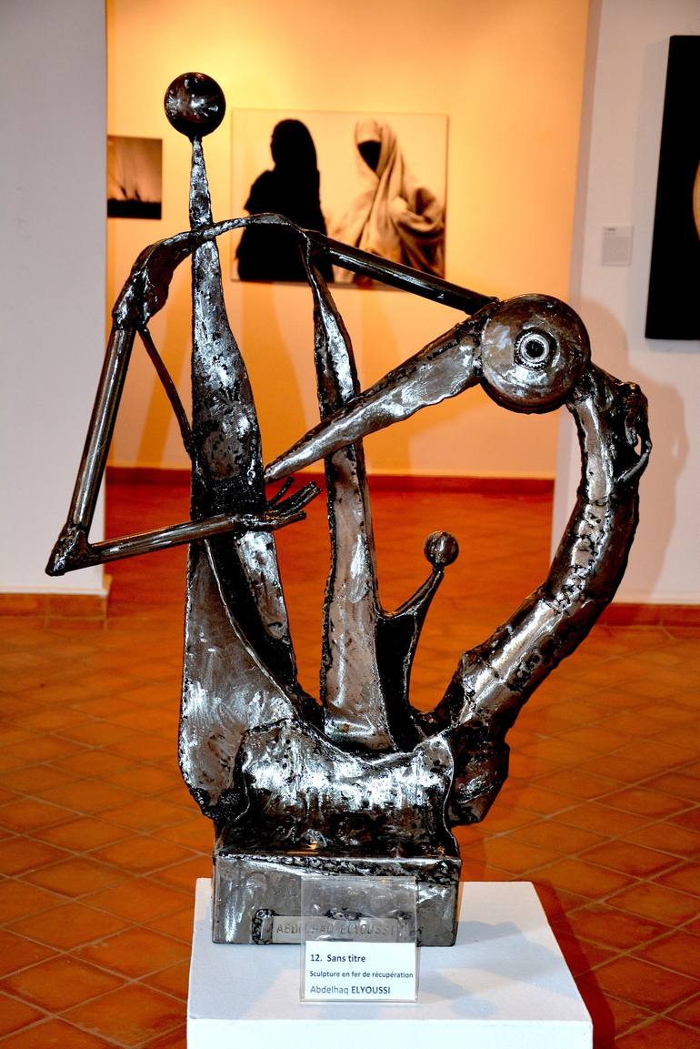 Original Expressionism Love Sculpture by Abdelhaq Elyoussi