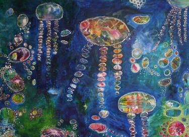 Print of Abstract Fish Paintings by Trish Bullman