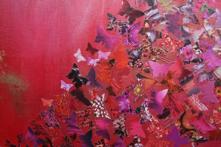 Original Abstract Expressionism Nature Collage by Trish Bullman