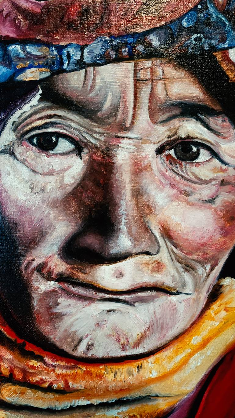 Original Figurative People Painting by Ivanics Zsolt