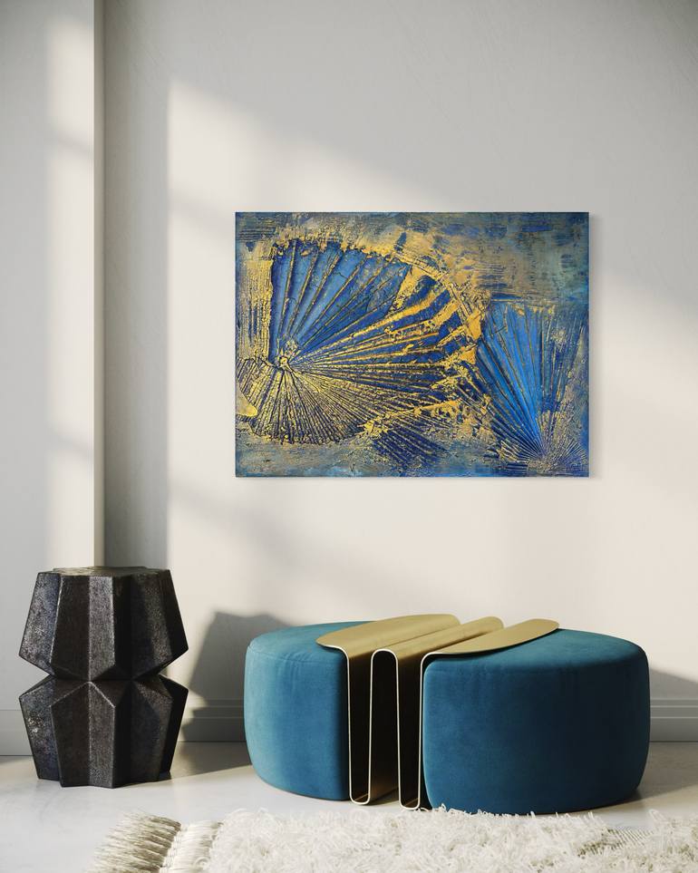 Original Abstract Expressionism Abstract Mixed Media by Nermen Khalil