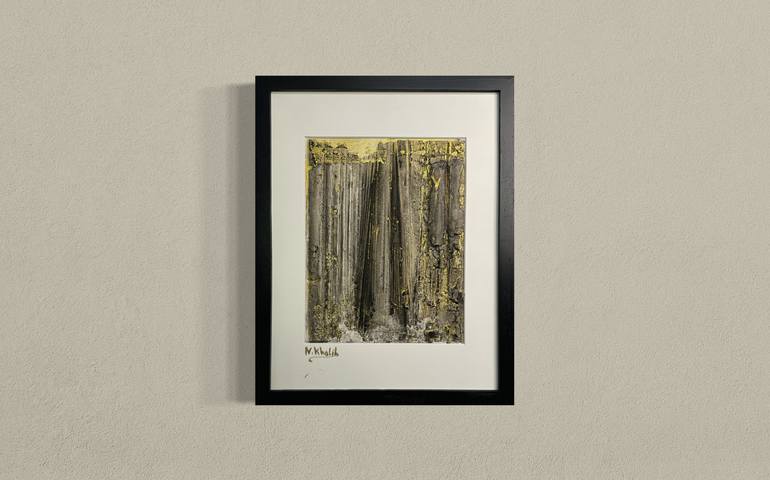 Original Abstract Expressionism Abstract Mixed Media by Nermen Khalil