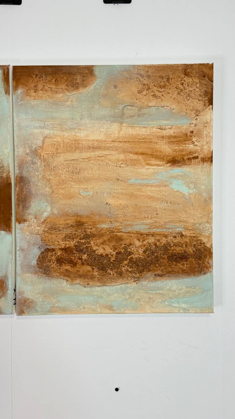 Original Abstract Architecture Mixed Media by Nermen Khalil