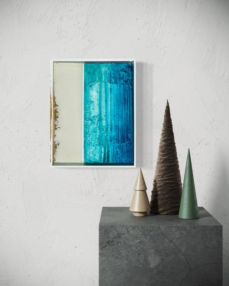 Original Abstract Expressionism Abstract Mixed Media by Nermen Khalil