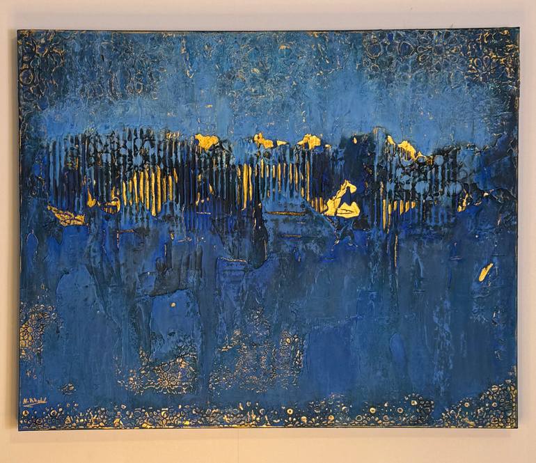 Original Abstract Expressionism Abstract Mixed Media by Nermen Khalil
