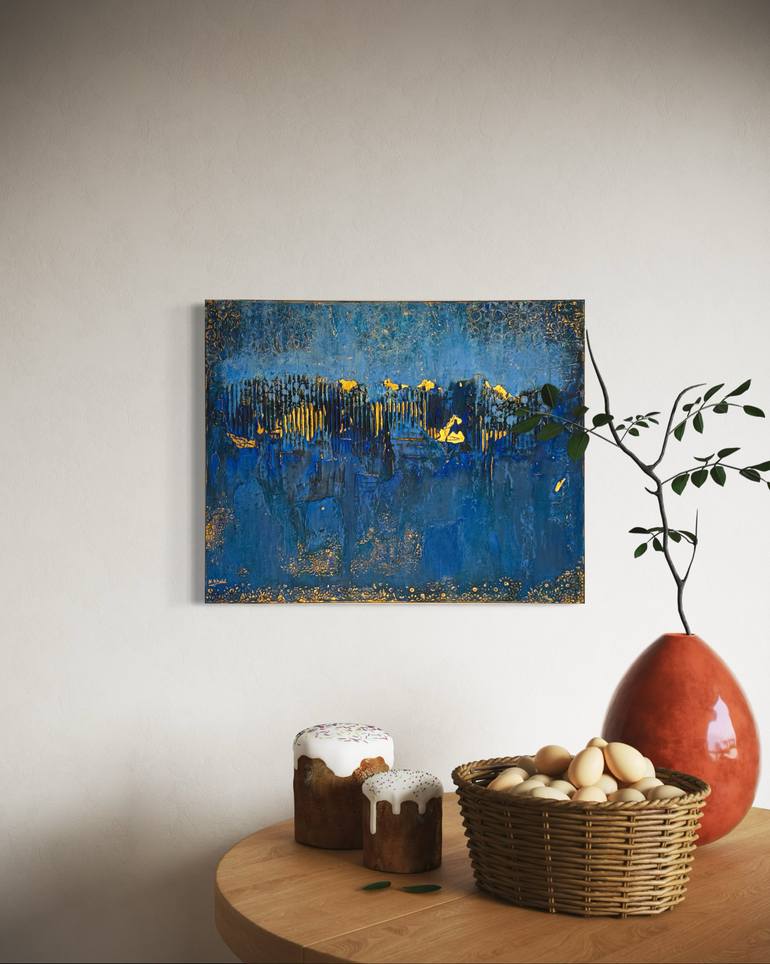 Original Abstract Expressionism Abstract Mixed Media by Nermen Khalil