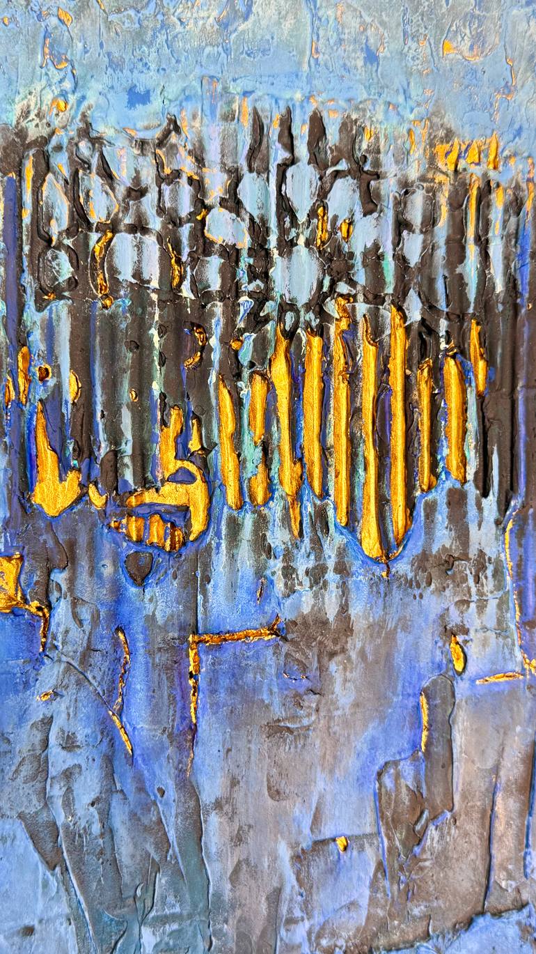 Original Abstract Expressionism Abstract Mixed Media by Nermen Khalil