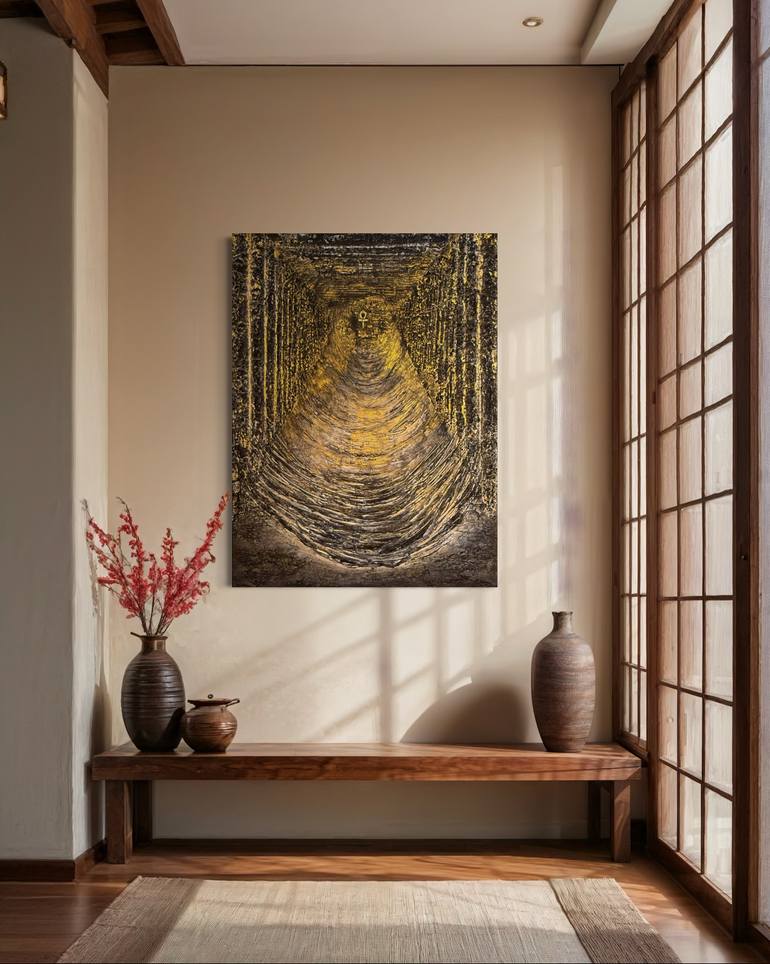 Original Abstract Expressionism Abstract Mixed Media by Nermen Khalil