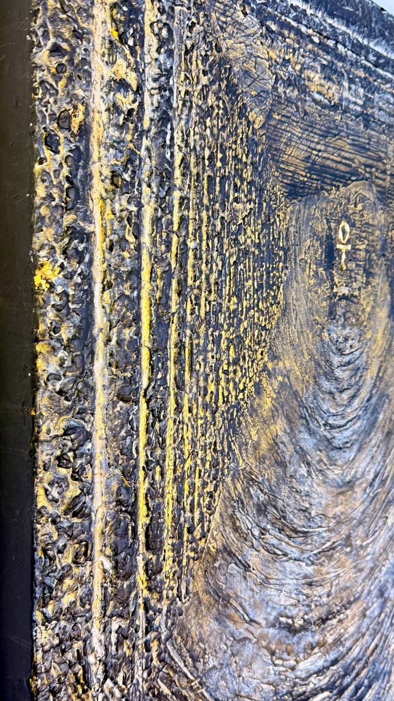 Original Abstract Expressionism Abstract Mixed Media by Nermen Khalil