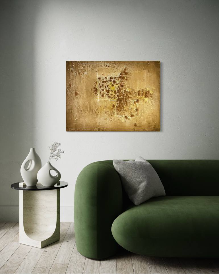Original Abstract Expressionism Abstract Mixed Media by Nermen Khalil