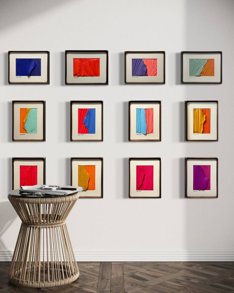 Original Abstract Expressionism Architecture Mixed Media by Nermen Khalil