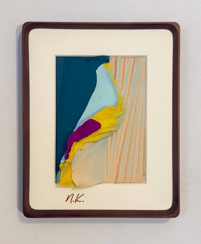 Original Kinetic Abstract Mixed Media by Nermen Khalil