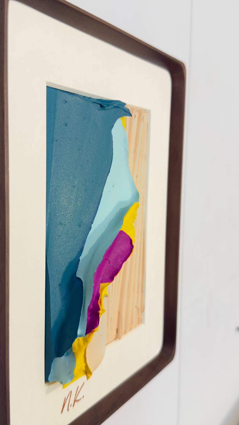 Original Kinetic Abstract Mixed Media by Nermen Khalil