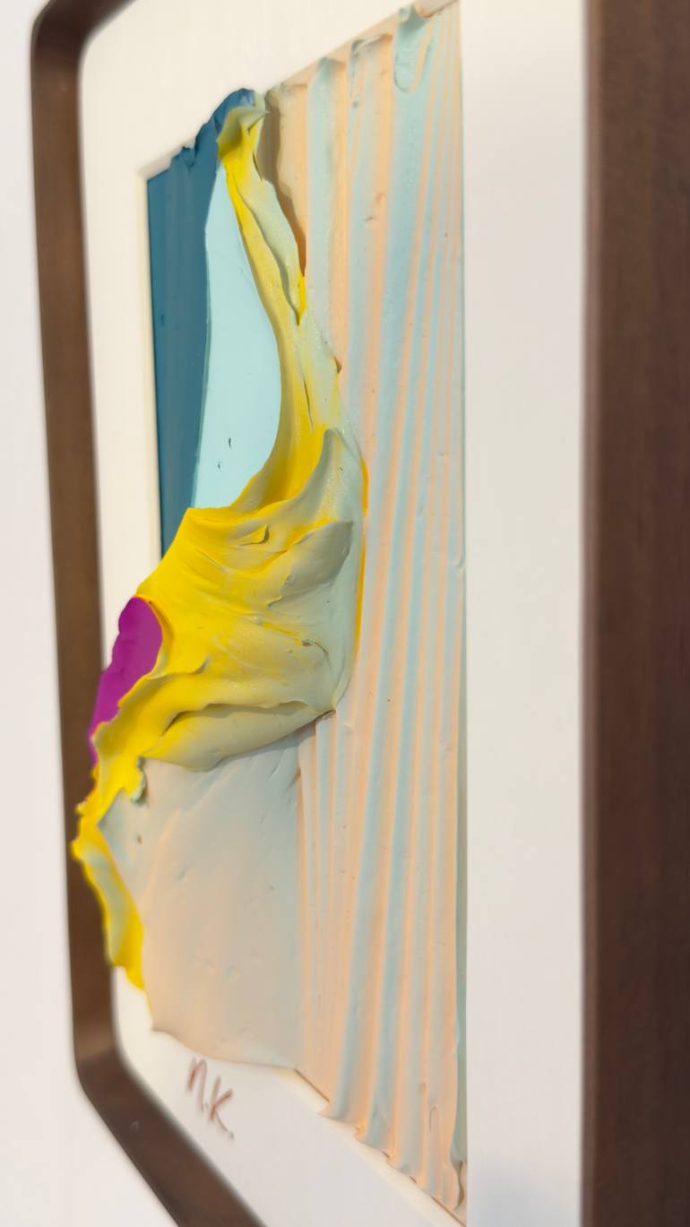 Original Kinetic Abstract Mixed Media by Nermen Khalil