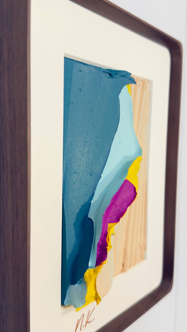 Original Kinetic Abstract Mixed Media by Nermen Khalil