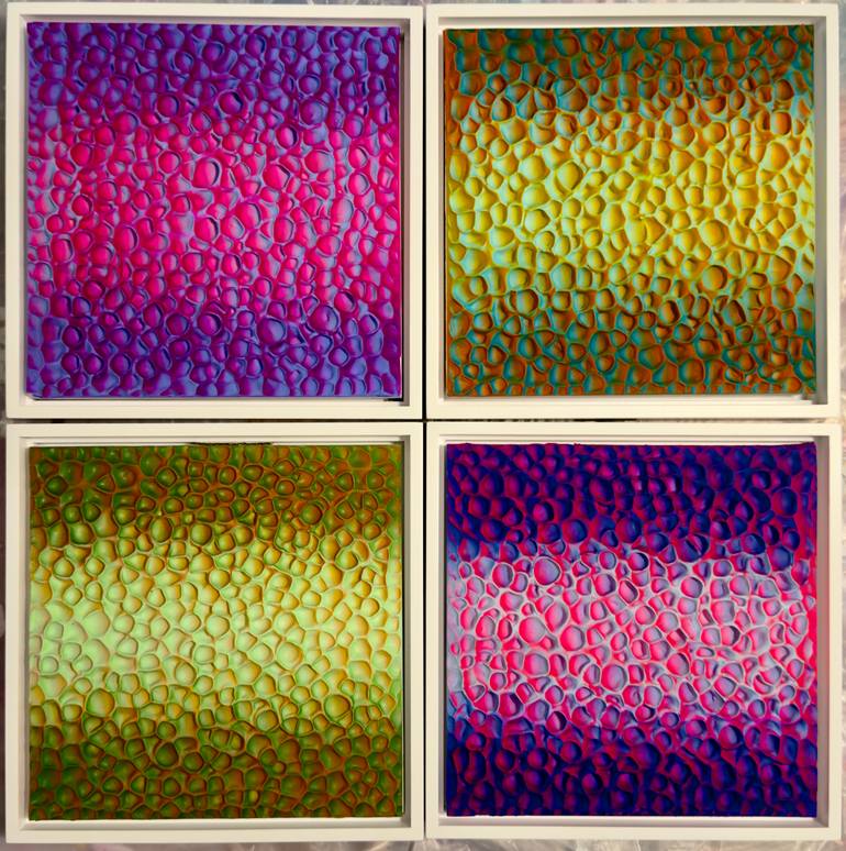 Original Abstract Expressionism Abstract Mixed Media by Nermen Khalil