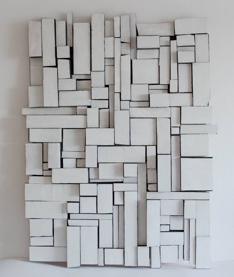 Original Abstract Geometric Sculpture by Elena Jurkowska