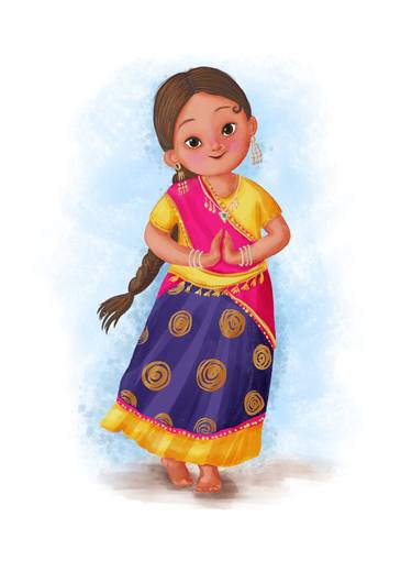 Beauty in traditional saree dress thumb