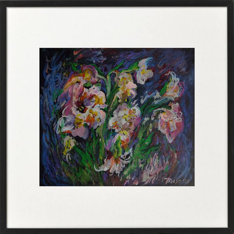 Original Contemporary Floral Painting by Tetiana Borys