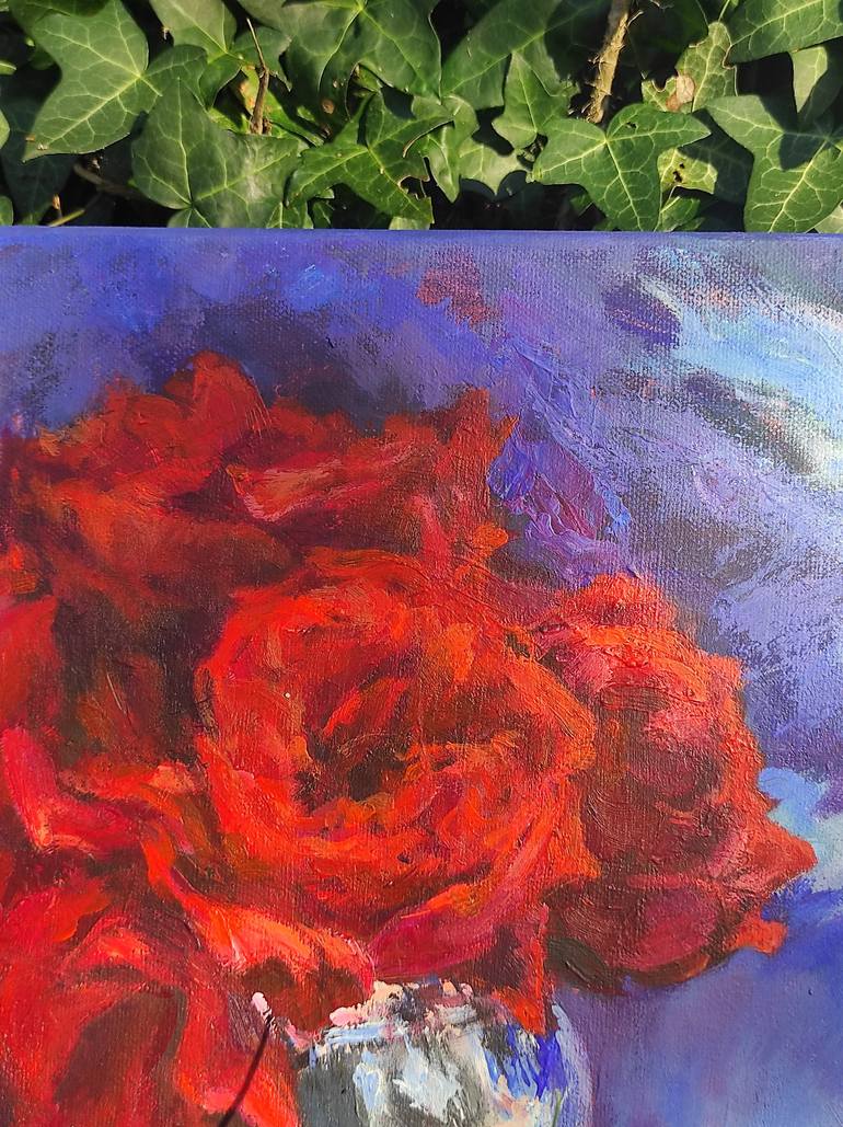 Original Contemporary Floral Painting by Tetiana Borys