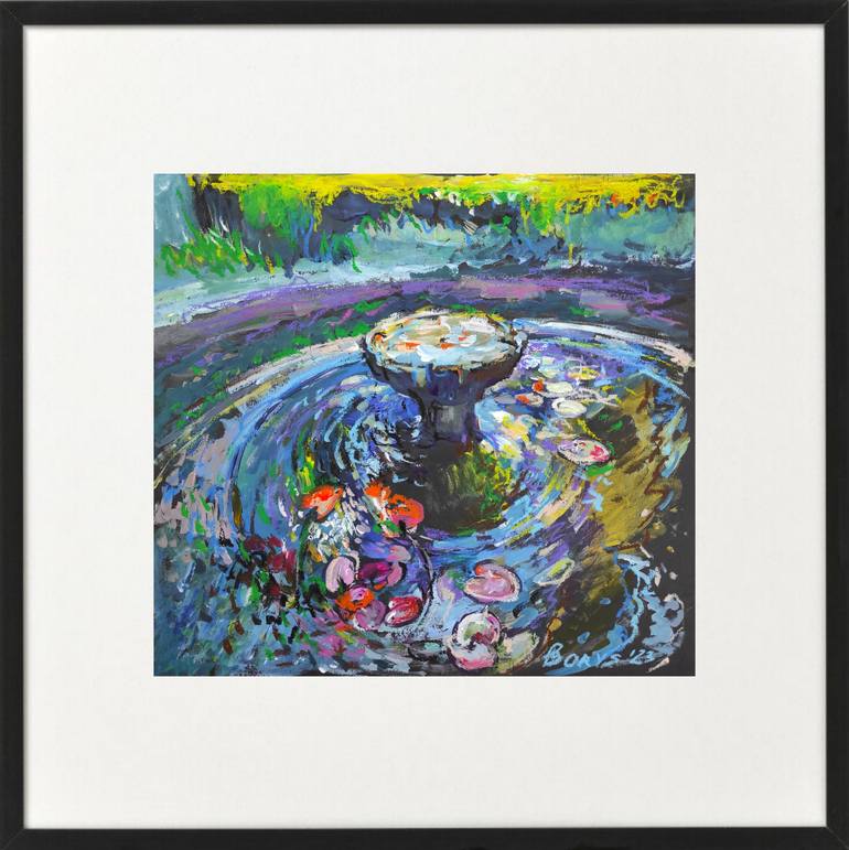 Original Abstract Floral Mixed Media by Tetiana Borys