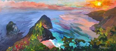 Print of Expressionism Seascape Paintings by Tetiana Borys