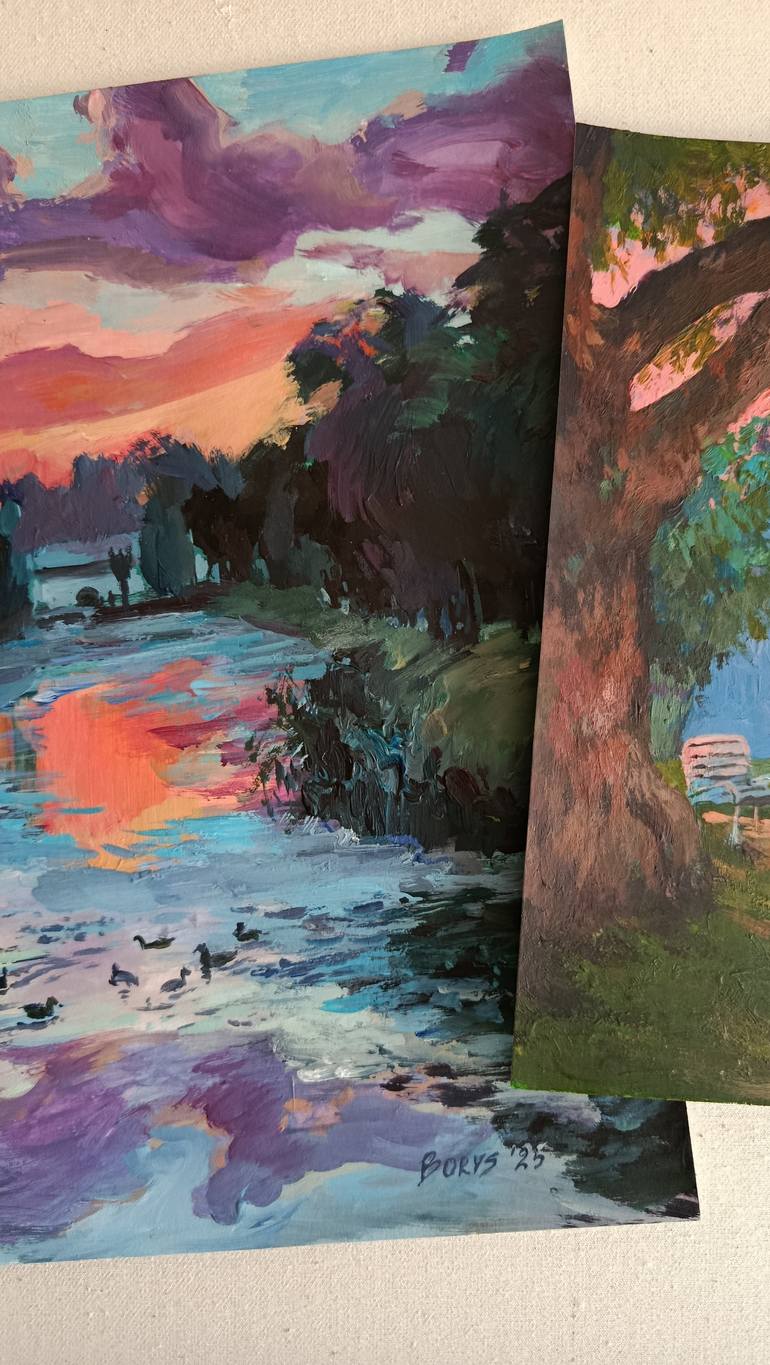 Original Contemporary Landscape Painting by Tetiana Borys