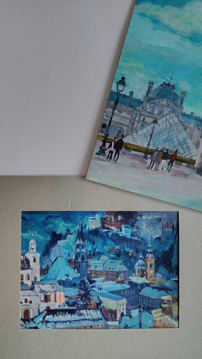 Original Contemporary Architecture Painting by Tetiana Borys