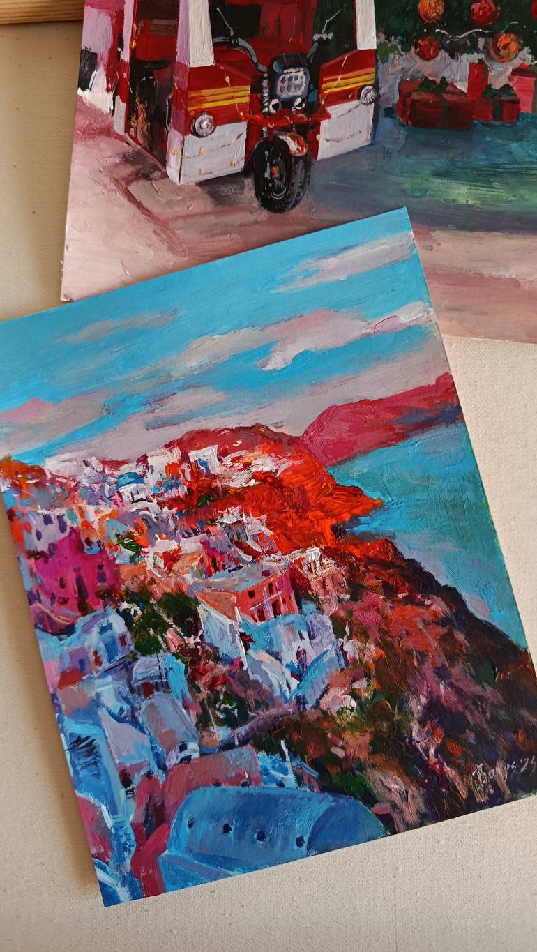 Original Contemporary Architecture Painting by Tetiana Borys